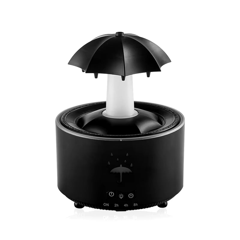 Creative Umbrella Water Drop Air Humidifier with Colorful Light Raindrop Aroma Essential Oil Diffuser Aromatherapy Humidifier