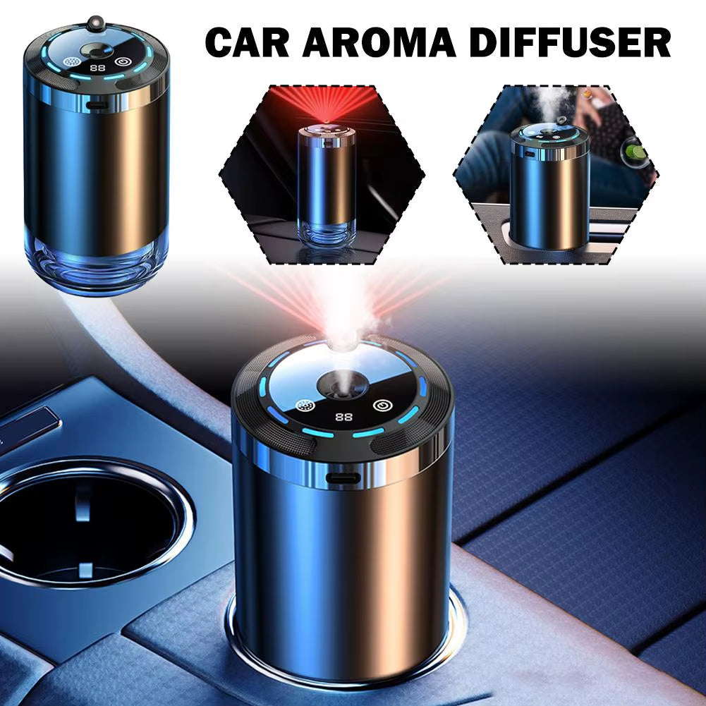 Car Aromatherapy Diffuser Air Humidifier 5Mode Car Humidifier Atomizer Car Deodorizer Air Freshener Home Office Bedroom Purifier