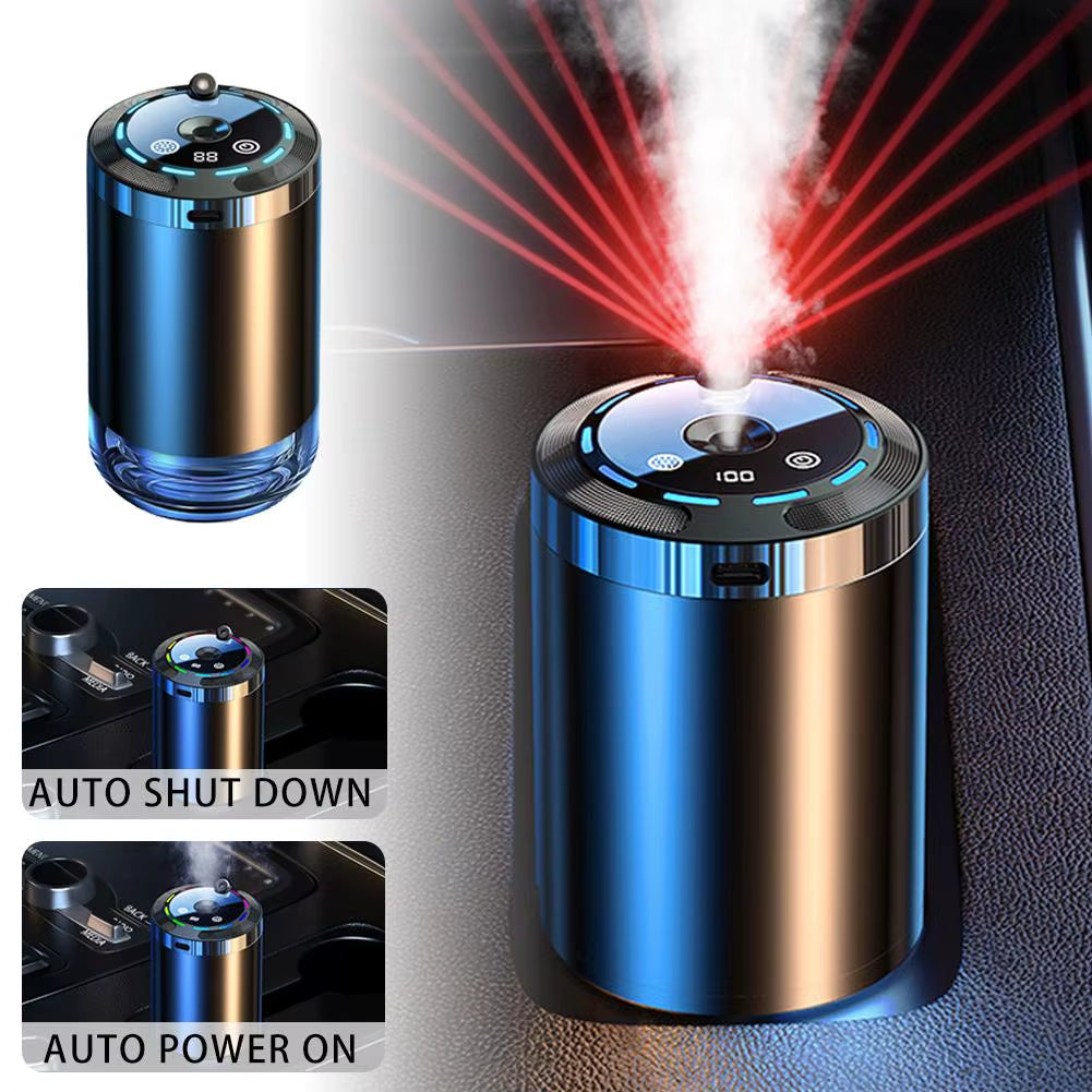 Car Aromatherapy Diffuser Air Humidifier 5Mode Car Humidifier Atomizer Car Deodorizer Air Freshener Home Office Bedroom Purifier